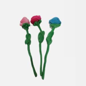 China Juguetes Roseflower colorido 28 cm de la felpa de día de San Valentín del teñido anudado en venta