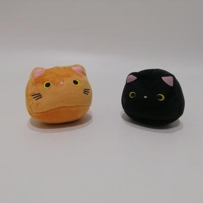 China PP Cotton Two Color Squeaky Cat 10cm for sale