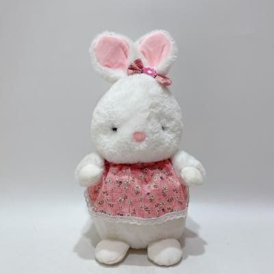 China 32CM Lovely Standing Animal Rabbit Plush Toy For Children for sale