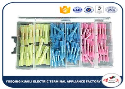China 125PCS wire butt heat shrink wire connectors kit insulated crimp butt terminal KLI-9919964 for sale