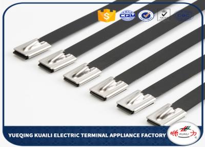 China O pvc de grande resistência das cintas plásticas 316 revestiu laços de travamento de aço inoxidável à venda