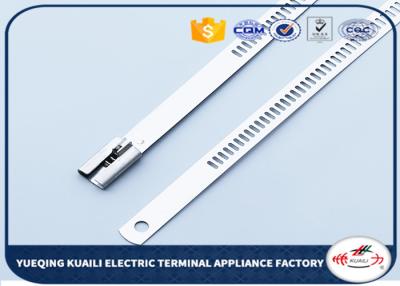 China Accesorios de la promoción 316/304 bridas de plástico del acero inoxidable de la cerradura de la bola multi - agujero en venta