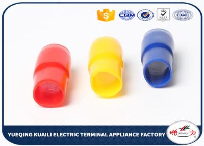 China Soft PVC Vinyl Wire End Caps , HHC Series Insulation Terminal Sleeves Covers for sale