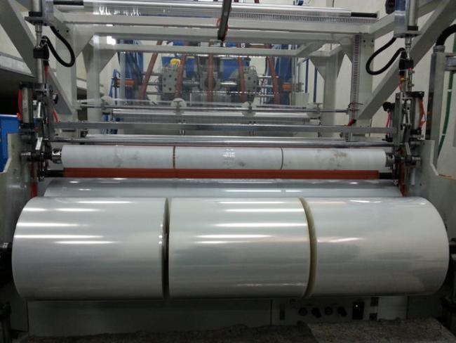 AF-65/90/65*1850MM Automatic High Speed Three Layer Or Five Layer Stretch Film / Cling Film Production Line