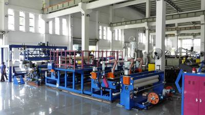 China 4 Meters Wide PP/ TPU/ PVC Sheet Laminating & Coating Prodution Line 100-400kg/Hr Capacity for sale