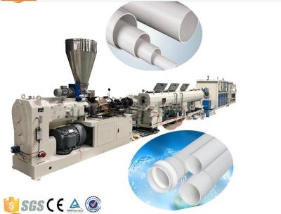China Máquina plástica da extrusão da tubulação do PVC da drenagem e da canalização elétrica, linha de produção da tubulação do PVC à venda