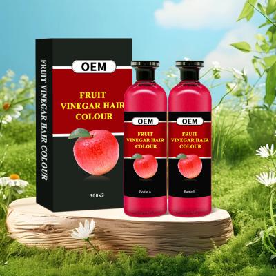 China OEM Fruit Vinegar Hair Colour Gel Brown Helpful Wholesale Vagen Cream Non-irritating Aromatic Pant Essence Ingredients for sale