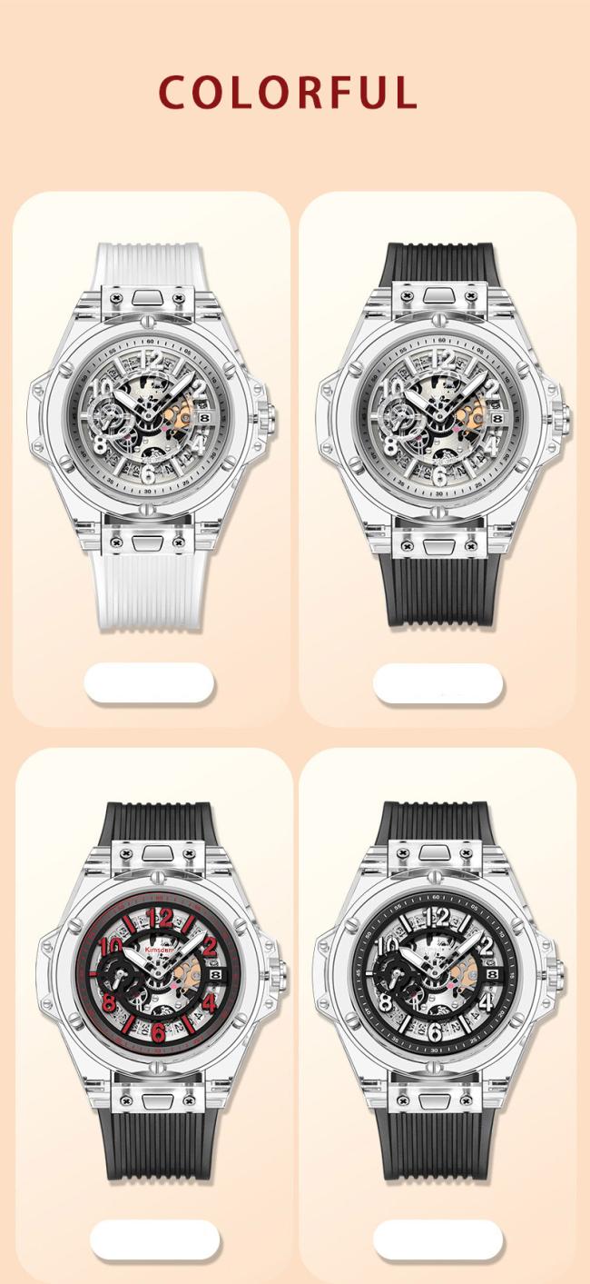 Details of Japanese movement crystal watch 5