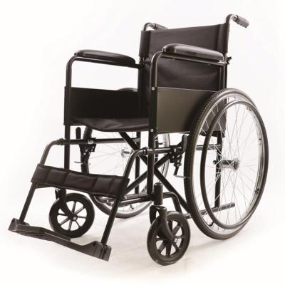 China Foldable Back Detachable Footrest Steel Manual Wheelchair for sale