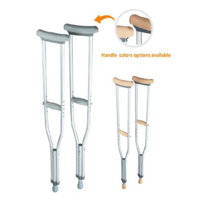 China Lightweight Durable Medical Equipment Strong Aluminum Axillary Crutches For Disabled for sale