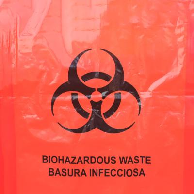 China Biohazard Disposal Bags Medical Biohazard Red Transport Bag en venta
