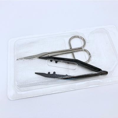 China Customizable Disposable Medical Plastic Trays Hospital Suture Removal Kit for sale