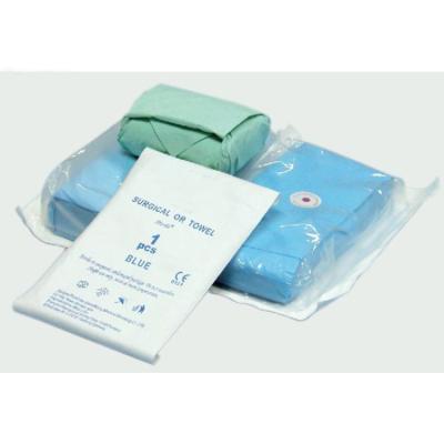 China Medical Disposable Sterilized Surgical OR Towel Hole Towel for sale