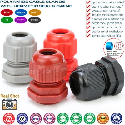 China Cable Gland PG13.5 (M20) Nylon IP69K, Adjustable 6-12mm Cable Gland IP68 Waterproof Connector with O-ring for sale