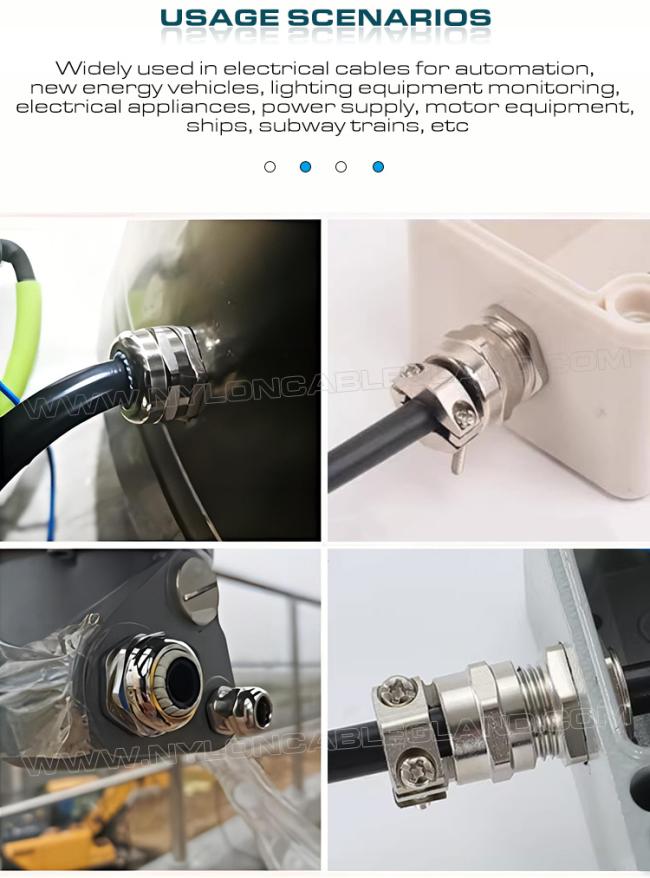 Usage scenarios of stainless steel pull relief cable glands
