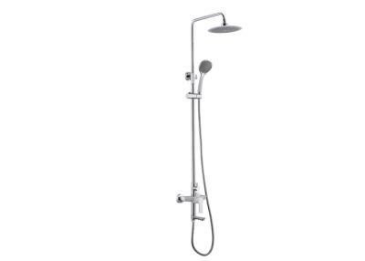 China Brass Bathroom Shower Set Wall Mounted With 45° Swivel Shower Arm for sale