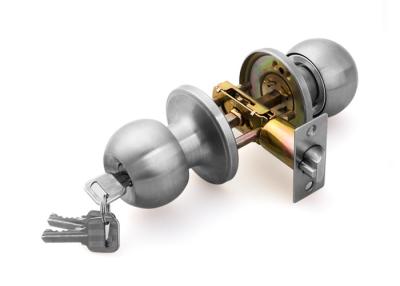 China High Security Privacy 35 - 55mm Door Tubular Locks Ball Knob Locks Satin Stainless for sale