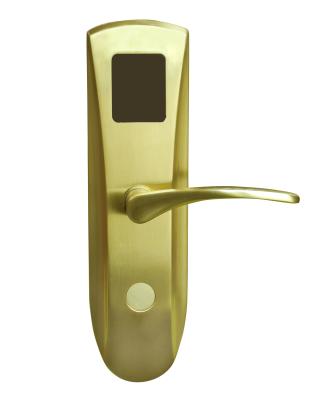 China Brushed Nickel Digital Electronic Card Lock / Electronics Door Lock For Hotel Room for sale