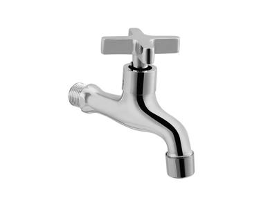 China Kitchen / Bathroom Sink Faucets 260g Chrome Plated Finishing Brass Water Taps for sale