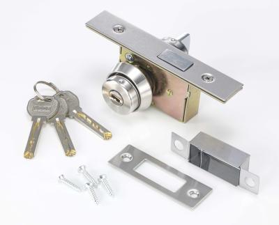 China Single Cylinder Square Latch Aluminum Frame Glass Door Lock for sale