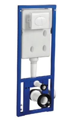 China OEM Wall Mounted Concealed Toilet Carrier Frame With Dual Flush Toilet Tank for sale