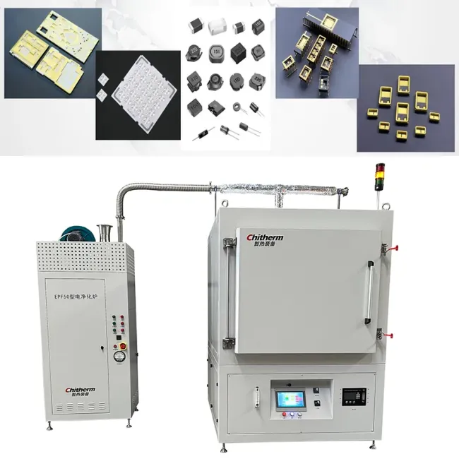 Hrf512-07n Nitrogen Hot Air Debinding Furnace Industrial Hot Air Drying Oven with Large Viewing Window for Easy Monitoring