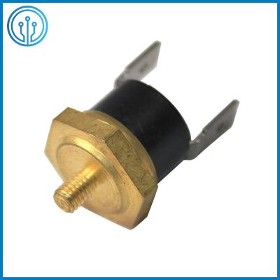 China M4 interruptor bimetálico de cobre amarillo 85C de la temperatura del tornillo 10A del termóstato bimetálico del disco en venta