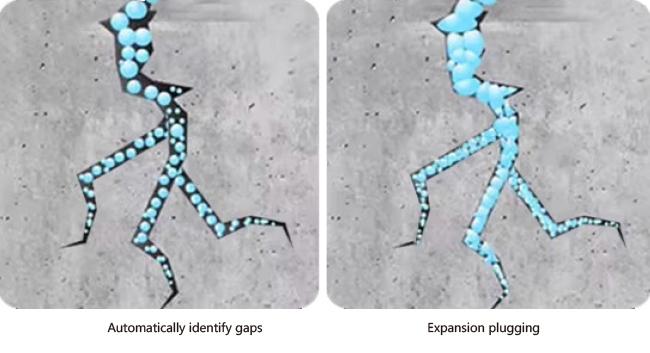 High elasticity demonstration of acrylate grouting material