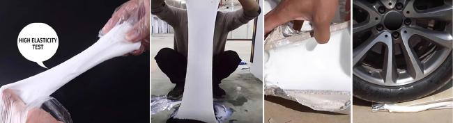 Acrylate grouting material elasticity demonstration