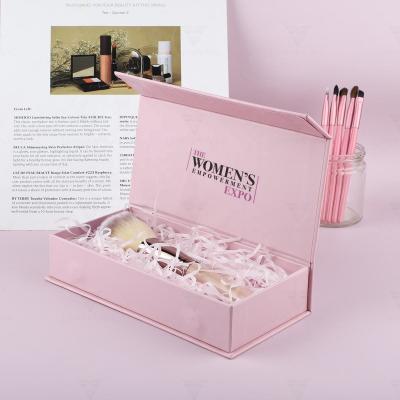China Biodegradable Cardboard Makeup Brush Set Box Custom Logo Magnetic for sale