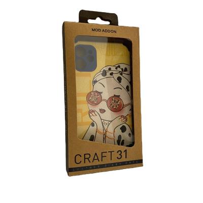 China Biodegradable Kraft Paper Packaging Box For IPhone Cases Android Phone Case for sale
