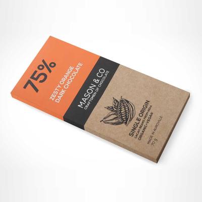 China FSC certificated Kraft Paper Food Packaging for Chocolate Bar for sale