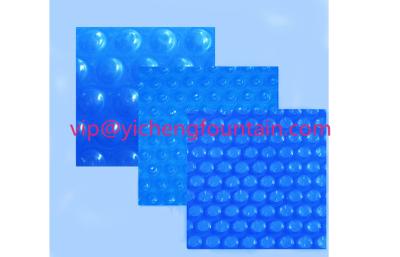 China Blue Swimming Pool Control System Inflatable Bubble PE Solar Cover 300 Mic - 500 Mic for sale