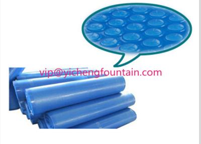 China PE Material Swimming Pool Control System Inflatable Bubble Solar Cover 300 Mic - 500 Mic Blue Color for sale