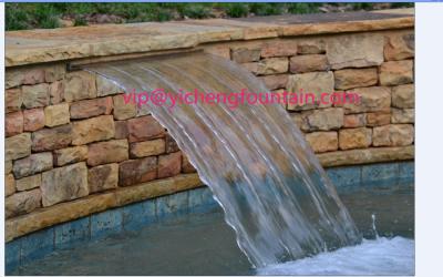 China Rectangle Shaped Water Fountain Equipment Waterfall Nozzle With Remote Control for sale