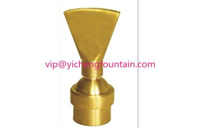 China Adjustable Fan Shape Water Fountain Nozzles Brass DN15 - DN40 Adjust Fan Nozzles for sale
