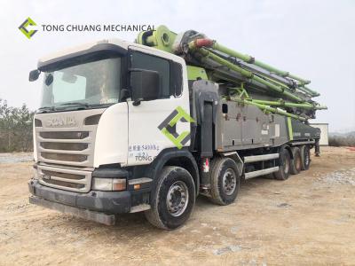 China En 2016, Zoomlion remanufacturó el camión con pluma de concreto usado de 63 metros con una bomba de concreto instalada en venta