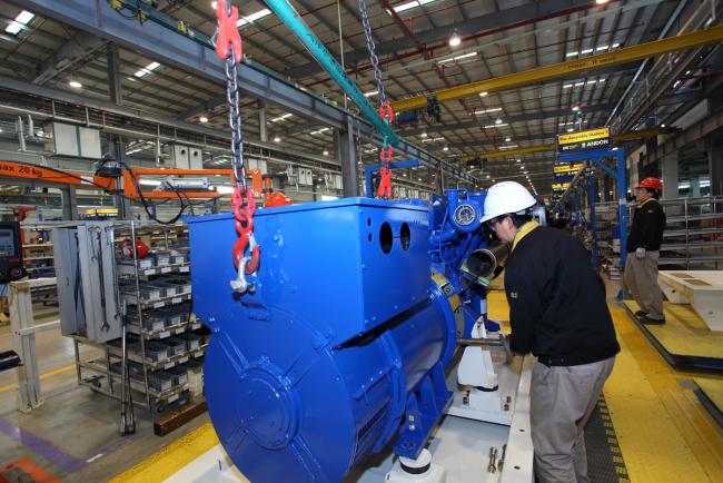 FG Wilson generator set in operation