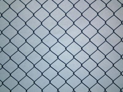 China Hot-dipped Galvanized black vinyl chain link fence 2.1m*10mx50x50mm for sale