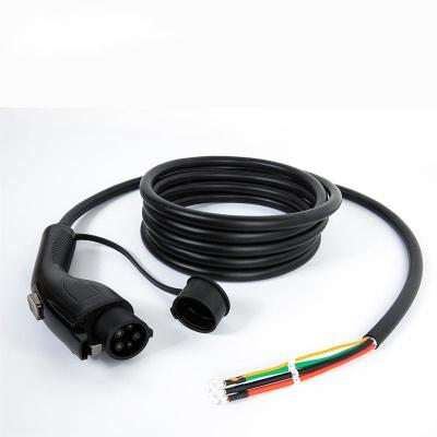 China SAE J1772 EV Charging Cable 16A Black Cord Type1, 3.5KW Electric Car Charger Plug for sale
