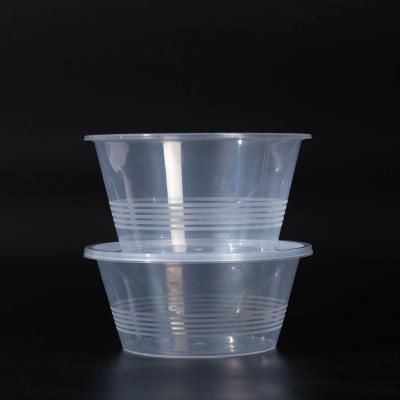 China S M L Smooth Disposable Plastic Bowl Clear White Black for sale