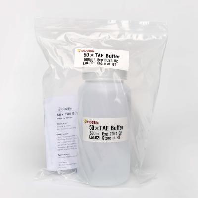 China 50× TAE DNA Electrophoresis Buffer M9021 500ml Specific Reagents for sale