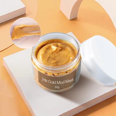 China Hydrating Organic Facial Clay Mask Nourishing 24k Gold Clay Mask for sale