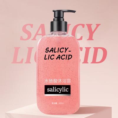 China Lavado ácido salicílico del cuerpo de la espinilla del gel natural anti de la ducha para el acné trasero en venta