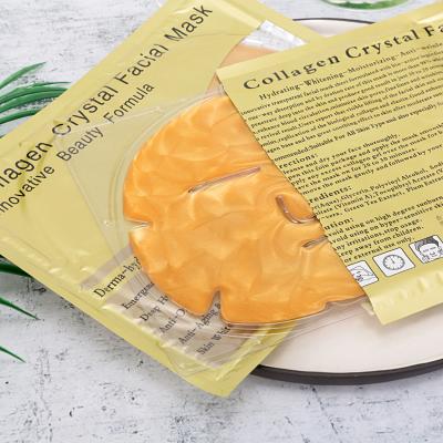 China Seaweed Collagen Crystal Organic 24K Gold Sheet Facial Mask Anti Wrinkle for sale