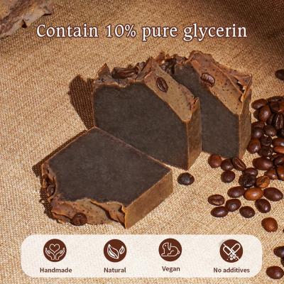 China 80G/pcs Coffee Facial Soap Cold Process Fruit Scented Hand Soap for sale
