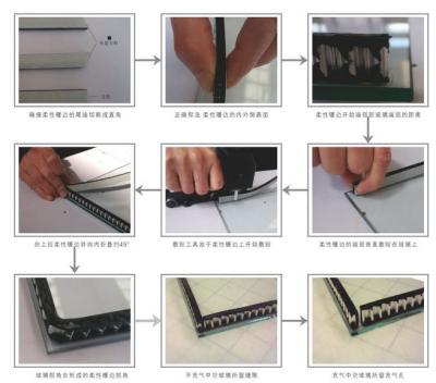 China Sealing Triple Insulated Glass Warm Edge Spacer Super Grey And Black Desiccant Layer for sale