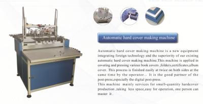 China Automatic Hard Cover Photo Book Making Machine With Gluing Machine for sale