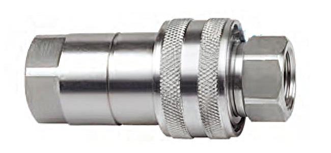 CB-SP-1F-SS 316 stainless ISO B coupling – connected with Viton seal