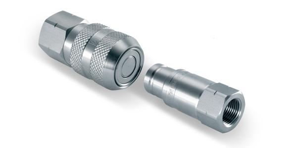 CB-SP-6FN-DB flat-face hydraulic quick coupler set